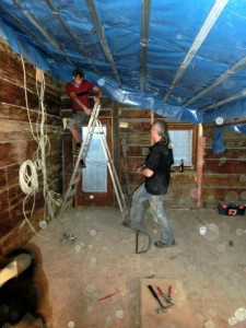 Dachdecke vorbereiten
